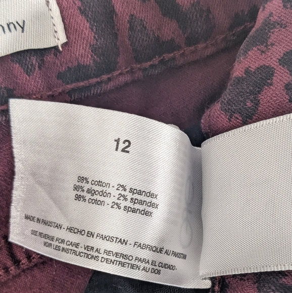 Social Standard Sanctuary Mid Rise Ankle Skinny Leopard Print Pants Size 12 - Picture 5 of 12